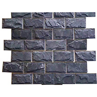 mushroom black slate stone pavers for driveways